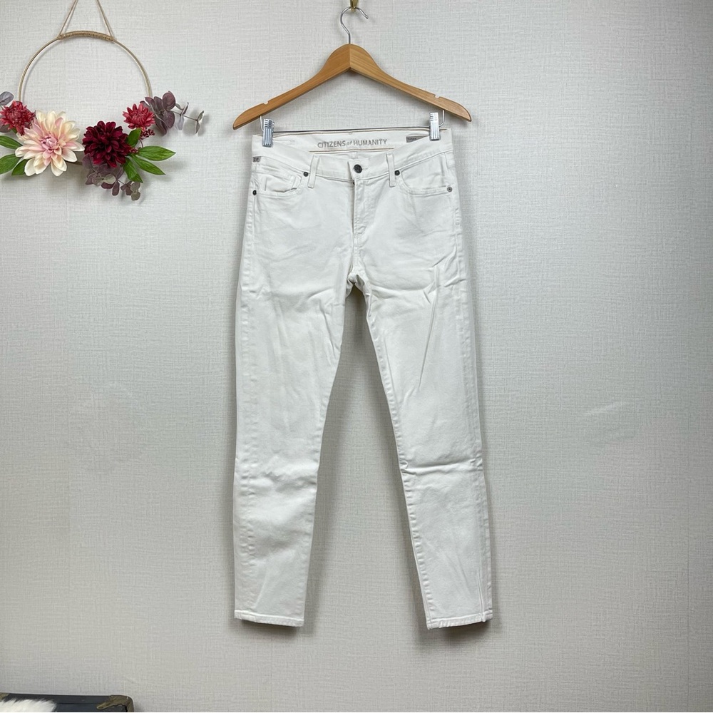 Citizen of Humanity Off White Women Skinny Cotton Denim Jeans size 28